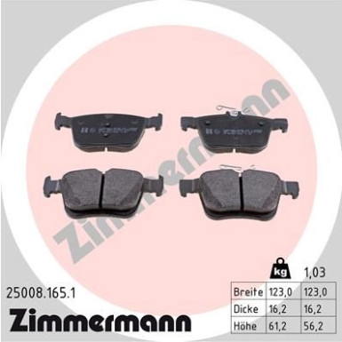ZIMMERMANN Bremsbeläge