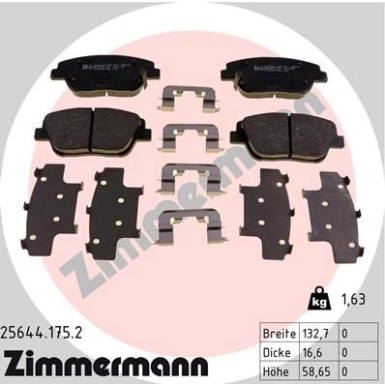 ZIMMERMANN Bremsbeläge