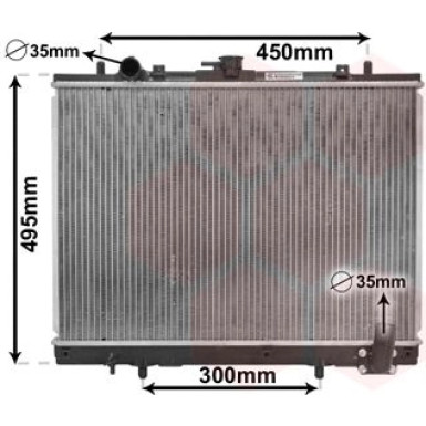 VAN WEZEL Kühler, Motorkühlung VAN WEZEL Kühler, Motorkühlung