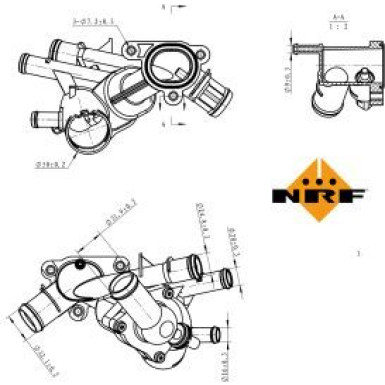 Thermostat, Kühlmittel EASY FIT 725145