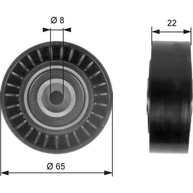 GATES Führungsrolle T36258 DriveAlign™