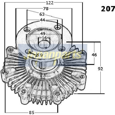 Kupplung, K÷hlerl Nach VC-207