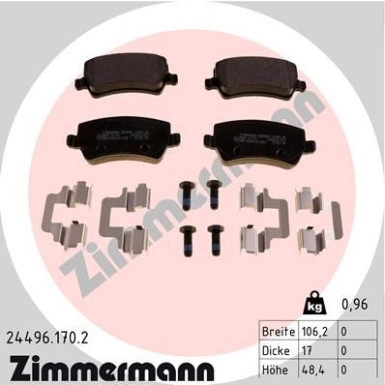 ZIMMERMANN Bremsbeläge