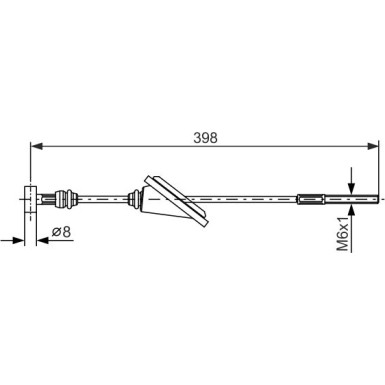 1 987 477 985 Seilzug, Feststellbremse