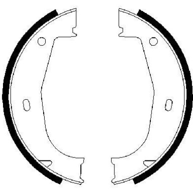 0 986 487 520 Bremsbackensatz, Feststellbremse 0 986 487 520 Bremsbackensatz, Feststellbremse