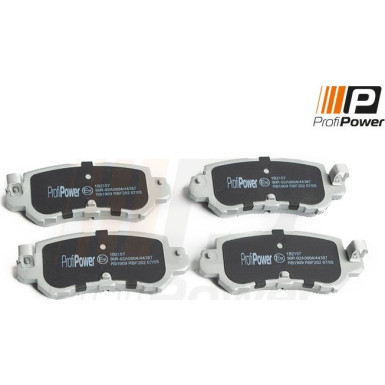 PROFIPOWER Bremsbelagsatz, Scheibenbremse 1B2157