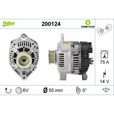 VALEO Generator 200124 VALEO CORE-FLEX