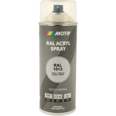 MoTip hochglänzender Acryllack perlweiss 400ml | 7056