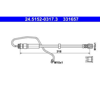 Bremsschlauch | 24.5152-0317.3