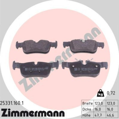 ZIMMERMANN Bremsbeläge
