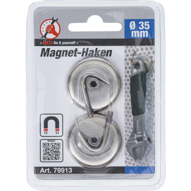 BGS Magnet-Haken rund Ø 34 mm 2-tlg. 3,5 kg BGS Do it yourself 79913