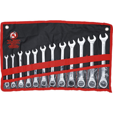 BGS Ratschenring-Maulschlüssel-Satz SW 8 - 19 mm 12-tlg BGS Do it yourself 30001