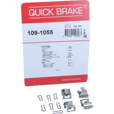 391-1055 Montagesatz f.Bremsklötze | ALFA,FIAT,LANCIA,SEAT | 109-1055