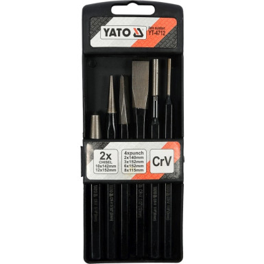 YT-4712 Meissel- Und Stanzsatz 6-Tlg