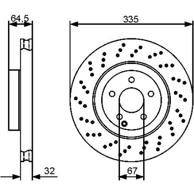 Bremsscheibe | MERCEDES S-Klasse, CL-Klasse | 0 986 479 413