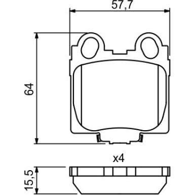 Bremsklötze | LEXUS,TOYOTA | 0 986 494 231 Bremsklötze | LEXUS,TOYOTA | 0 986 494 231