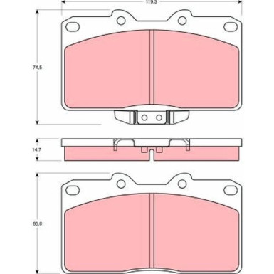 TRW Bremsbeläge TRW Bremsbeläge