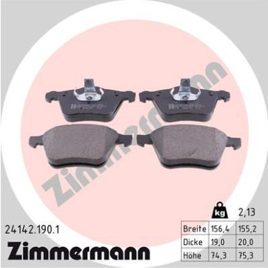 ZIMMERMANN Bremsbeläge