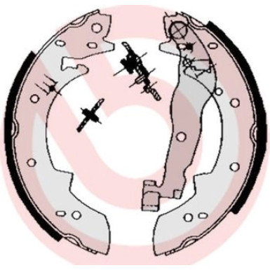 Bremsbackensatz HA PEUGEOT 304, 305, 405 70-99 ESSENTIAL LINE S 68 511