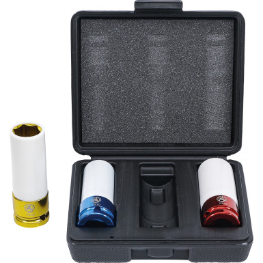 BGS Kraft-Schoneinsatz-Satz Antrieb Innenvierkant 12,5 mm (1/2 ) SW 17 - 19 - 21 mm 3-tlg BGS Do it yourself 7310