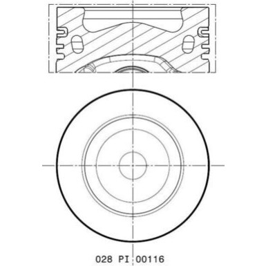 MAHLE Kolben 028 PI 00116 000 MAHLE Kolben 028 PI 00116 000