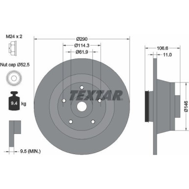 BREMSSCHEIBE PRO 92269603
