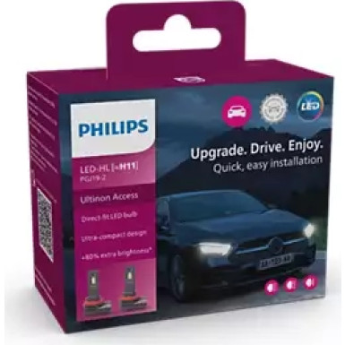 LED H11 12V 20W PGJ19-2 Ultinon Access 2500 6000K 2St. NO ECE Philips | 11362U2500CX