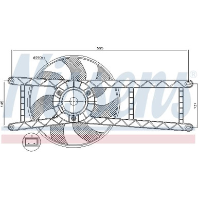 Kühlerlüfter PKW | FIAT PANDA 1.1-1,2 03 | 85145