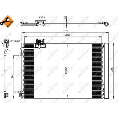 Kondensator, Klimaanlage EASY FIT 350214