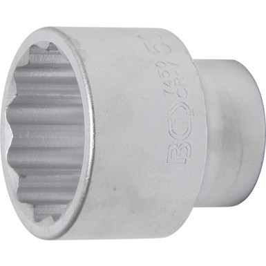 BGS Steckschlüssel-Einsatz Zwölfkant | Antrieb Innenvierkant 20 mm (3/4"""") | SW 50 mm | 7450