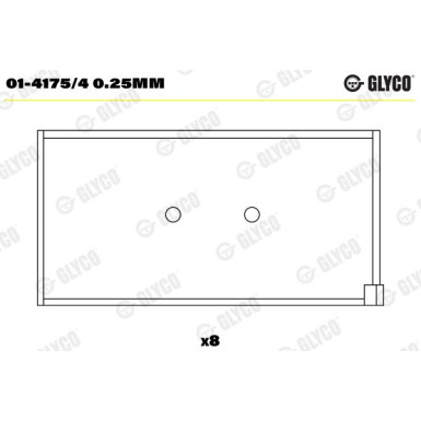 GLYCO Pleuellager 01-4175/4 0.25mm
