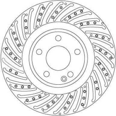 15 481 196 Bremsscheibe VA MERCEDES TRW SINGLE DF6633S