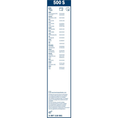BOSCH | Wischerblatt 500S | TWIN-Spoiler | 3397118561