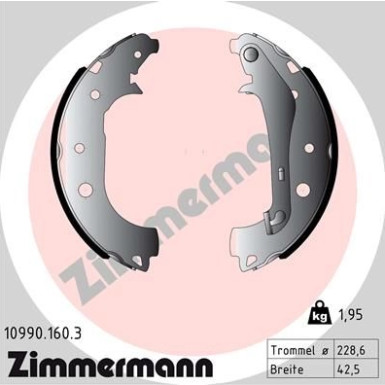ZIMMERMANN Bremsbackensatz ZIMMERMANN Bremsbackensatz