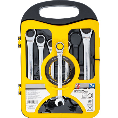 BGS Ratschenring-Maulschlüssel-Satz SW 8 - 19 mm 7-tlg BGS Do it yourself 30000