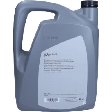 Original VAG Gruppe Motoröl Special E VW 501 01 / 505 00 10W-40 5 Liter | GS60107M4