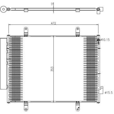 Kondensator, Klimaanlage EASY FIT 350371