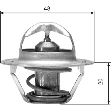 Gates Thermostat | FORD USA Mustang 2.3 | TH00382G1 Gates Thermostat | FORD USA Mustang 2.3 | TH00382G1