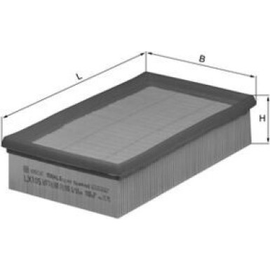MAHLE Luftfilter | LX 105