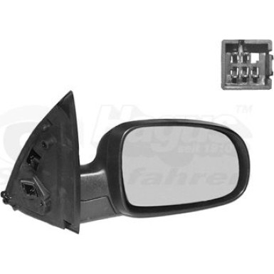 Aussenspiegel re. elek. Verstell. bhz Opel Corsa C konvex, grundiert OE 1428308 HAGUS