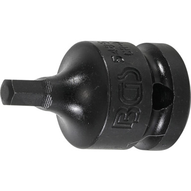 BGS Kraft-Bit-Einsatz | Antrieb Innenvierkant 12,5 mm (1/2"""") | Innensechskant 6 mm | 5485-6