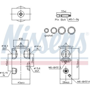 Expansionsventil Fiat Punto 99 FIRST FIT 999344