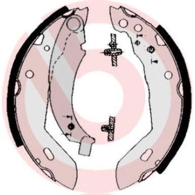 Bremsbackensatz HA PEUGEOT 205, 309 83-94 ESSENTIAL LINE S 68 518