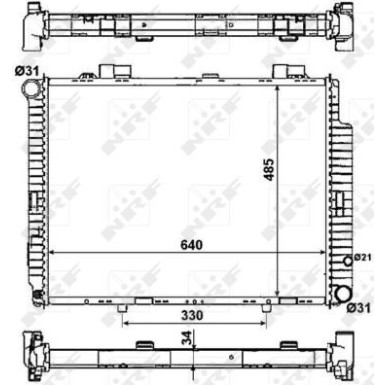 Kühler, Motorkühlung EASY FIT 53784