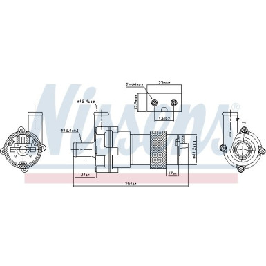 NISSENS Wasserpumpe 831056 NISSENS Wasserpumpe 831056