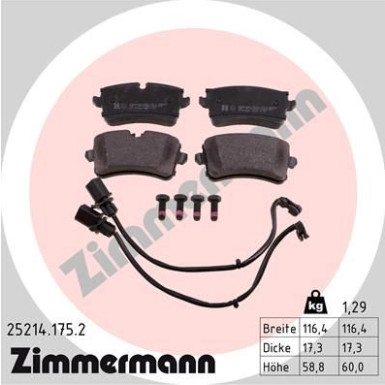 ZIMMERMANN Bremsbeläge