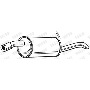 52 / Auspufftopf Hinten | FORD Fusion 1.6 12/05 | 23920