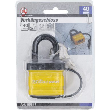 BGS Vorhängeschloss 40 mm wasserabweisend BGS Do it yourself 85817