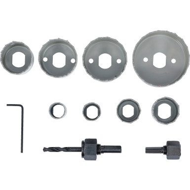 BGS Lochsägen-Satz Ø 19 - 64 mm Tiefe 24 mm 11-tlg BGS Do it yourself 50315