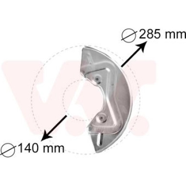 VAN WEZEL Spritzblech, Bremsscheibe | 5826371